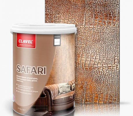 Декоративная штукатурка Clavel Safari рельефная 6кг