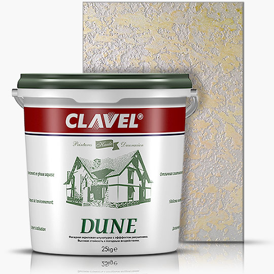 Декоративная штукатурка Clavel Dune фасадная 25КГ