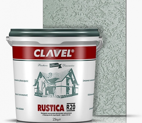 Фасадная декоративная штукатурка Clavel Rustica R20 25кг