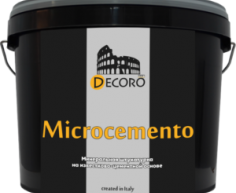 «Microcemento» декоративное покрытие (однокомпонентная сухая смесь) 15кг